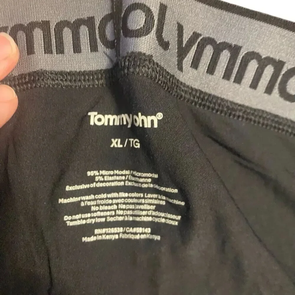 tommy john and Jockey boxer briefs set of 3 XL Black and grey